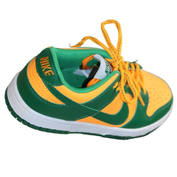 Nike Dunk Low Dark Green Vibrant Laser Orange Color, Size 7 (Men's 5.5) … - Picture 4 of 11